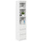vidaXL Highboard White 37.5x35x180 cm Engineered Wood
