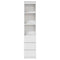 vidaXL Highboard White 37.5x35x180 cm Engineered Wood