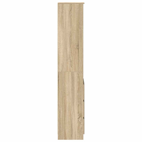 vidaXL Highboard Sonoma Oak 37.5x35x180 cm Engineered Wood
