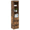 vidaXL Highboard Smoked Oak 37.5x35x180 cm Engineered Wood