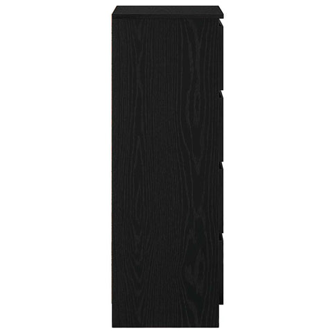 vidaXL Sideboard Black Oak 37.5x35x99 cm Engineered Wood