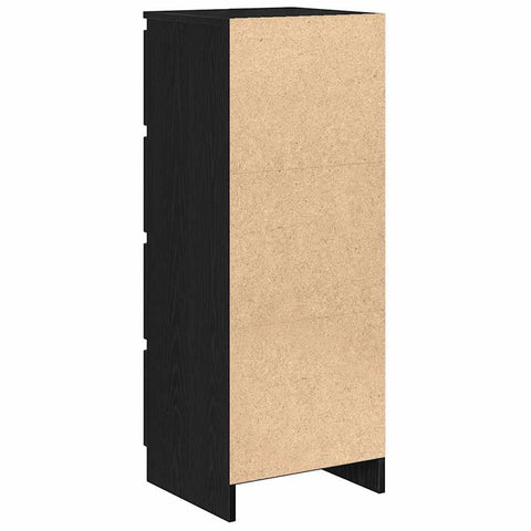 vidaXL Sideboard Black Oak 37.5x35x99 cm Engineered Wood