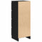 vidaXL Sideboard Black Oak 37.5x35x99 cm Engineered Wood