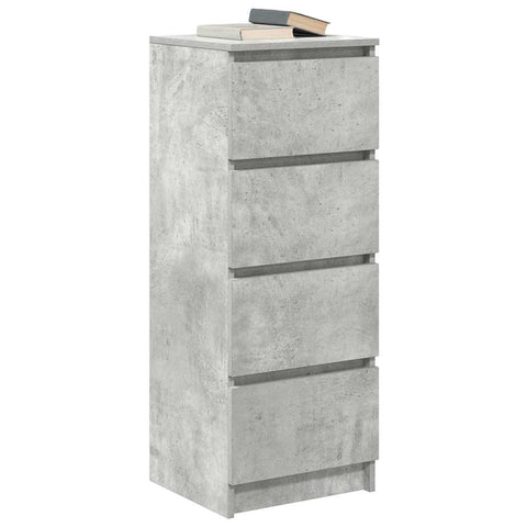 vidaXL Sideboard Concrete Grey 37.5x35x99 cm Engineered Wood