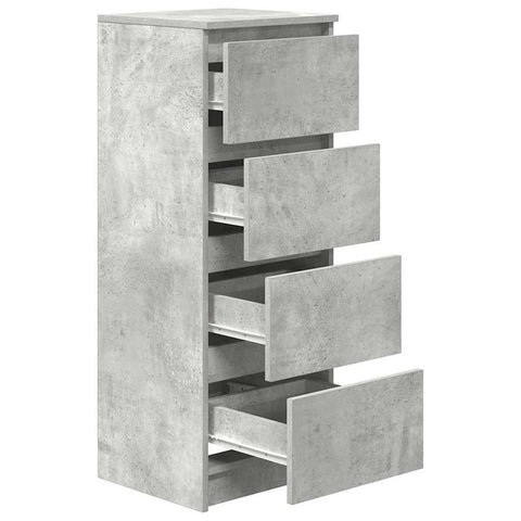 vidaXL Sideboard Concrete Grey 37.5x35x99 cm Engineered Wood