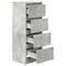 vidaXL Sideboard Concrete Grey 37.5x35x99 cm Engineered Wood
