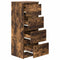 vidaXL Sideboard Smoked Oak 37.5x35x99 cm Engineered Wood