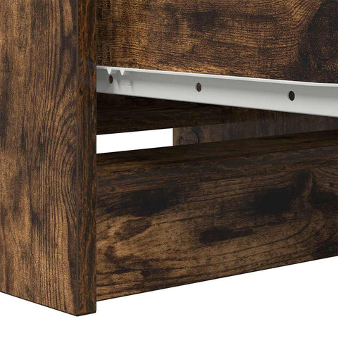 vidaXL Sideboard Smoked Oak 37.5x35x99 cm Engineered Wood