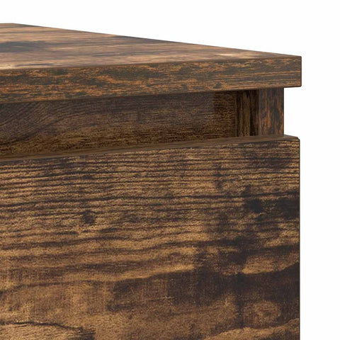 vidaXL Sideboard Smoked Oak 37.5x35x99 cm Engineered Wood
