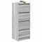vidaXL Sideboard Grey Sonoma 37.5x35x99 cm Engineered Wood