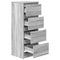 vidaXL Sideboard Grey Sonoma 37.5x35x99 cm Engineered Wood