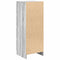 vidaXL Sideboard Grey Sonoma 37.5x35x99 cm Engineered Wood