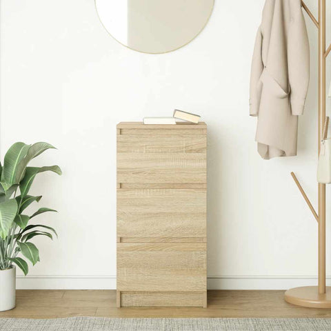 vidaXL Sideboard Sonoma Oak 37.5x35x76 cm Engineered Wood