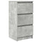 vidaXL Sideboard Concrete Grey 37.5x35x76 cm Engineered Wood