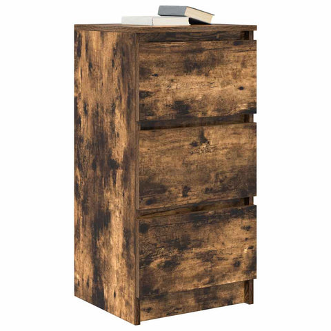 vidaXL Sideboard Smoked Oak 37.5x35x76 cm Engineered Wood
