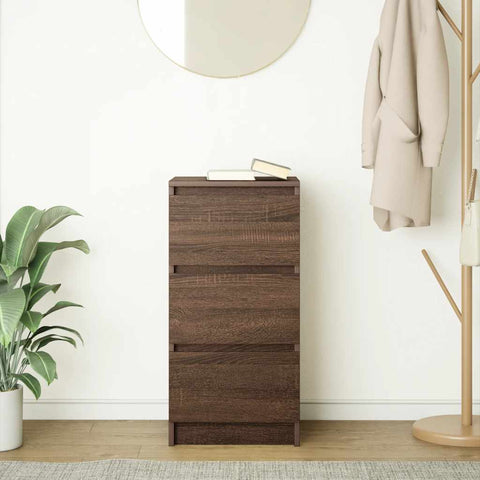 vidaXL Sideboard Brown Oak 37.5x35x76 cm Engineered Wood