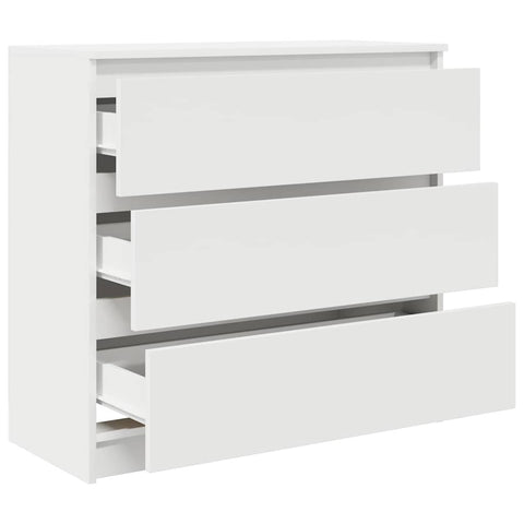 vidaXL Sideboard White 80x35x76 cm Engineered Wood