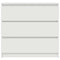 vidaXL Sideboard White 80x35x76 cm Engineered Wood
