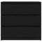 vidaXL Sideboard Black Oak 80x35x76 cm Engineered Wood