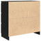 vidaXL Sideboard Black Oak 80x35x76 cm Engineered Wood