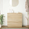 vidaXL Sideboard Sonoma Oak 80x35x76 cm Engineered Wood
