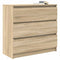 vidaXL Sideboard Sonoma Oak 80x35x76 cm Engineered Wood