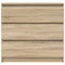 vidaXL Sideboard Sonoma Oak 80x35x76 cm Engineered Wood