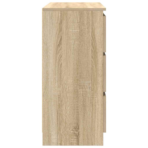 vidaXL Sideboard Sonoma Oak 80x35x76 cm Engineered Wood