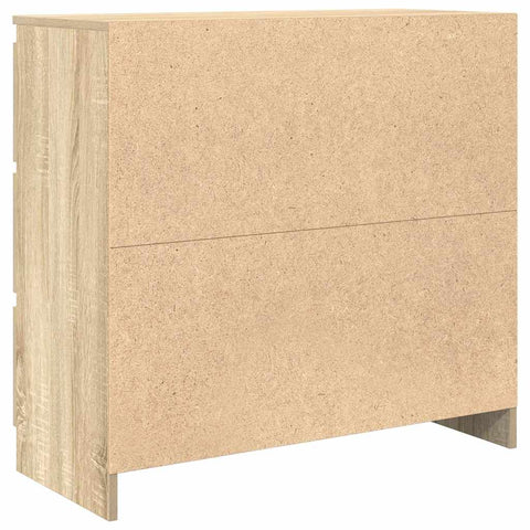 vidaXL Sideboard Sonoma Oak 80x35x76 cm Engineered Wood