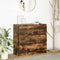 vidaXL Sideboard Smoked Oak 80x35x76 cm Engineered Wood