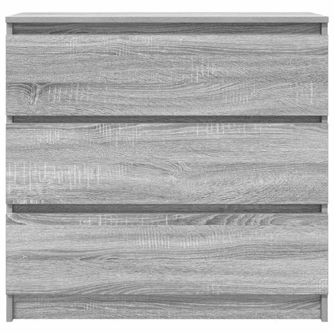 vidaXL Sideboard Grey Sonoma 80x35x76 cm Engineered Wood
