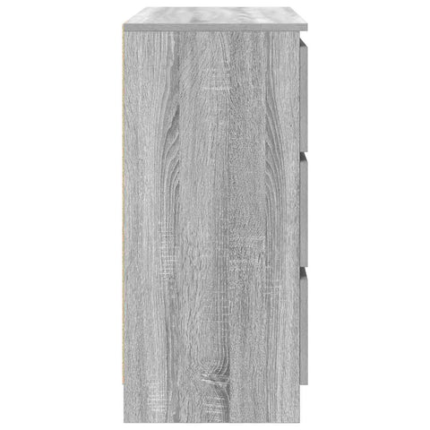 vidaXL Sideboard Grey Sonoma 80x35x76 cm Engineered Wood