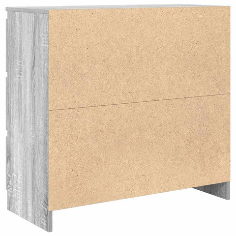 vidaXL Sideboard Grey Sonoma 80x35x76 cm Engineered Wood