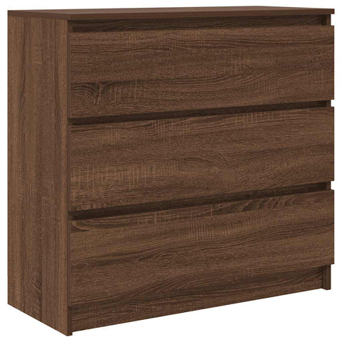 vidaXL Sideboard Brown Oak 80x35x76 cm Engineered Wood