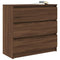 vidaXL Sideboard Brown Oak 80x35x76 cm Engineered Wood