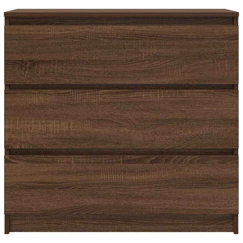 vidaXL Sideboard Brown Oak 80x35x76 cm Engineered Wood