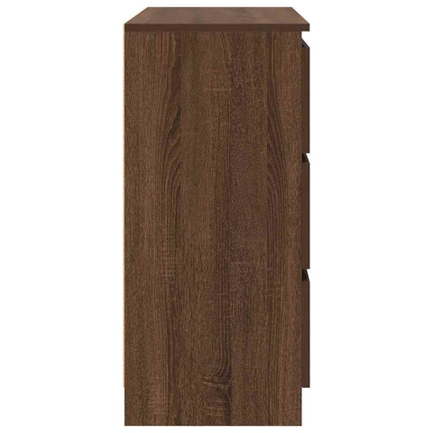 vidaXL Sideboard Brown Oak 80x35x76 cm Engineered Wood