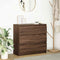 vidaXL Sideboard Brown Oak 80x35x76 cm Engineered Wood
