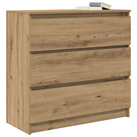 vidaXL Sideboard Artisan Oak 80x35x76 cm Engineered Wood