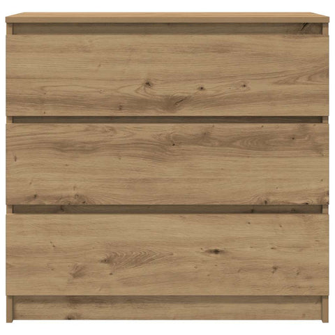 vidaXL Sideboard Artisan Oak 80x35x76 cm Engineered Wood