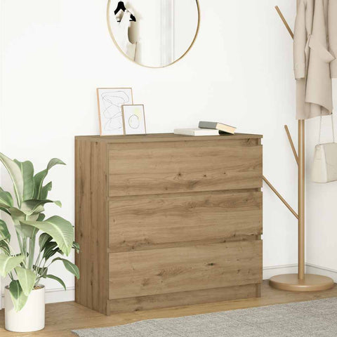 vidaXL Sideboard Artisan Oak 80x35x76 cm Engineered Wood