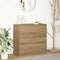 vidaXL Sideboard Artisan Oak 80x35x76 cm Engineered Wood