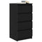 vidaXL Sideboard Black Oak 37.5x35x76 cm Engineered Wood