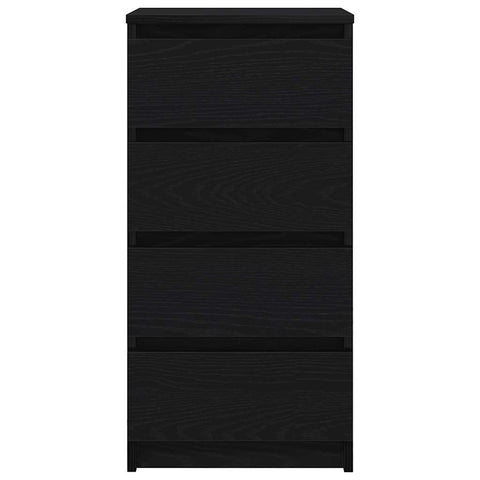 vidaXL Sideboard Black Oak 37.5x35x76 cm Engineered Wood