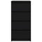 vidaXL Sideboard Black Oak 37.5x35x76 cm Engineered Wood