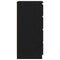 vidaXL Sideboard Black Oak 37.5x35x76 cm Engineered Wood