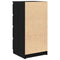 vidaXL Sideboard Black Oak 37.5x35x76 cm Engineered Wood