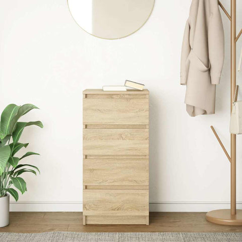 vidaXL Sideboard Sonoma Oak 37.5x35x76 cm Engineered Wood