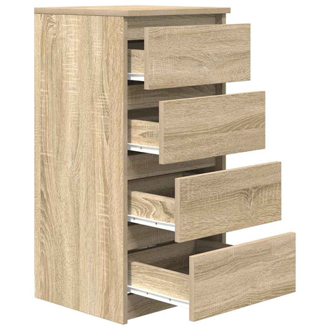 vidaXL Sideboard Sonoma Oak 37.5x35x76 cm Engineered Wood
