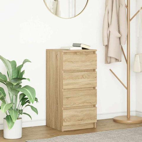 vidaXL Sideboard Sonoma Oak 37.5x35x76 cm Engineered Wood